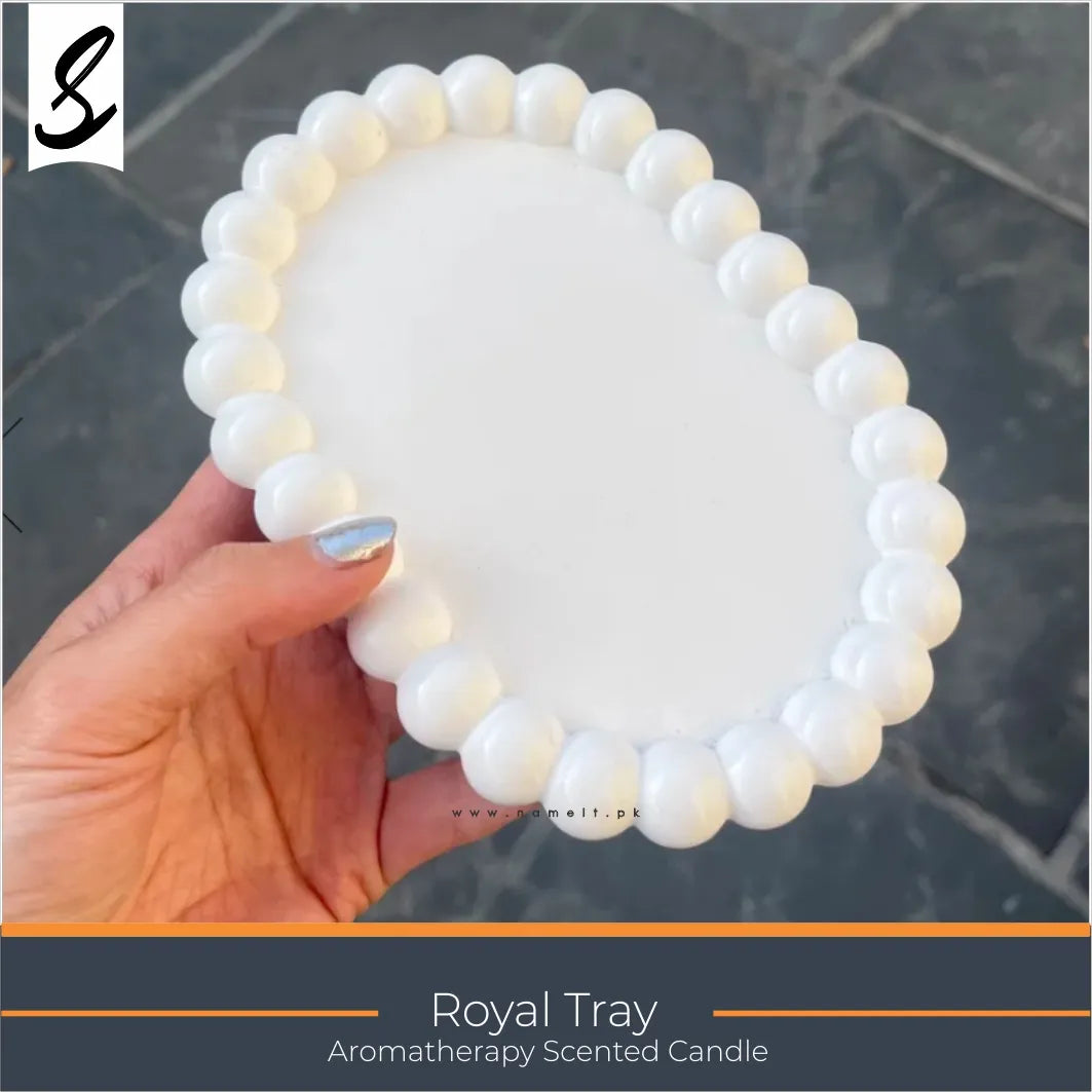 Tray, Luxury Candle & Jewelry Display Tray – Elegant Home Décor Organizer for Vanity, Desk