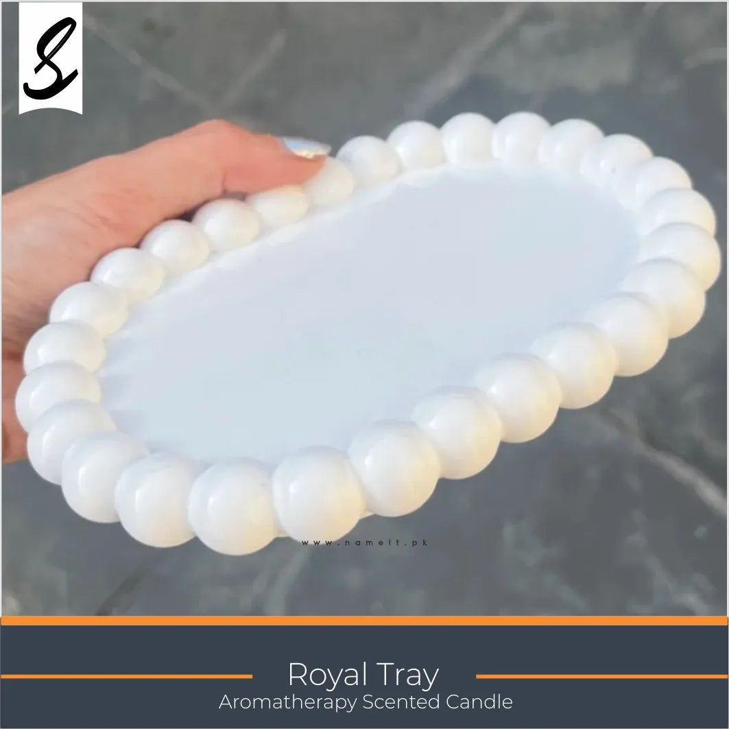 Tray, Luxury Candle & Jewelry Display Tray – Elegant Home Décor Organizer for Vanity, Desk