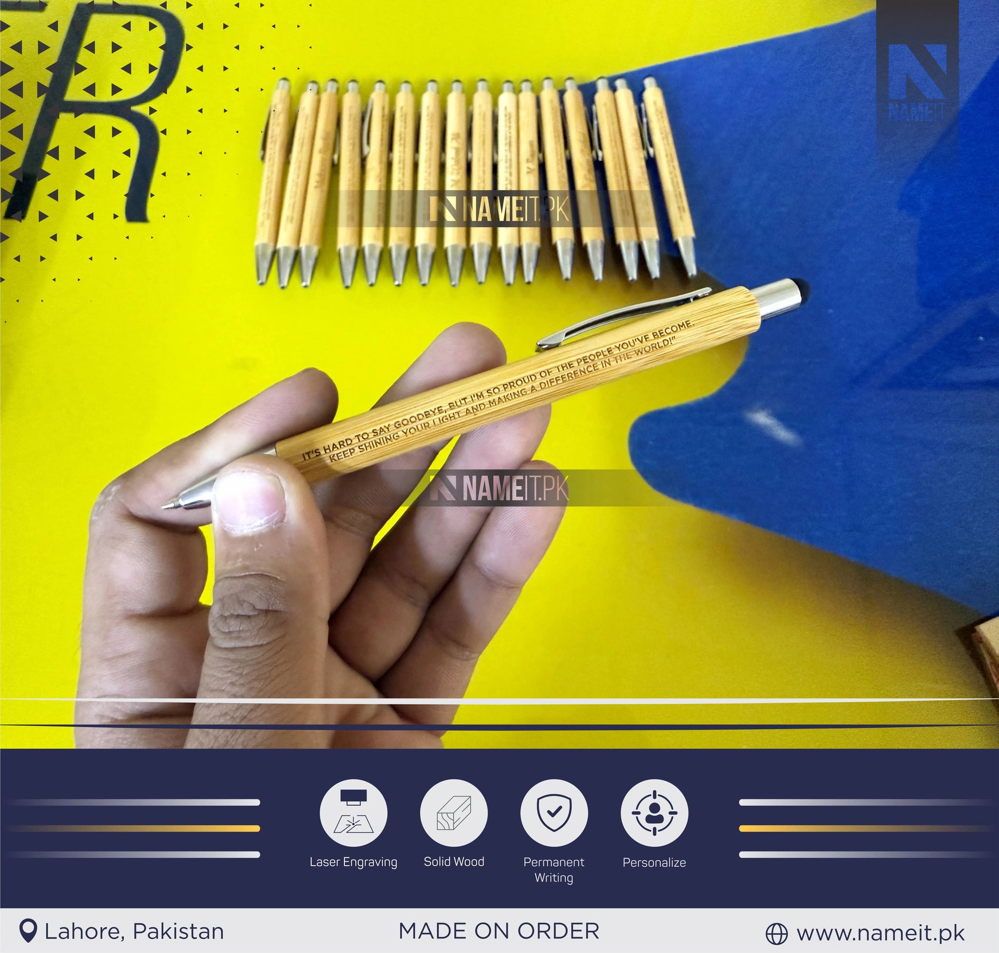 Personalized Pen, Perfect for Long-Lasting Advertisement Of Company, Your Name , Logo NAMEIT PAKISTAN