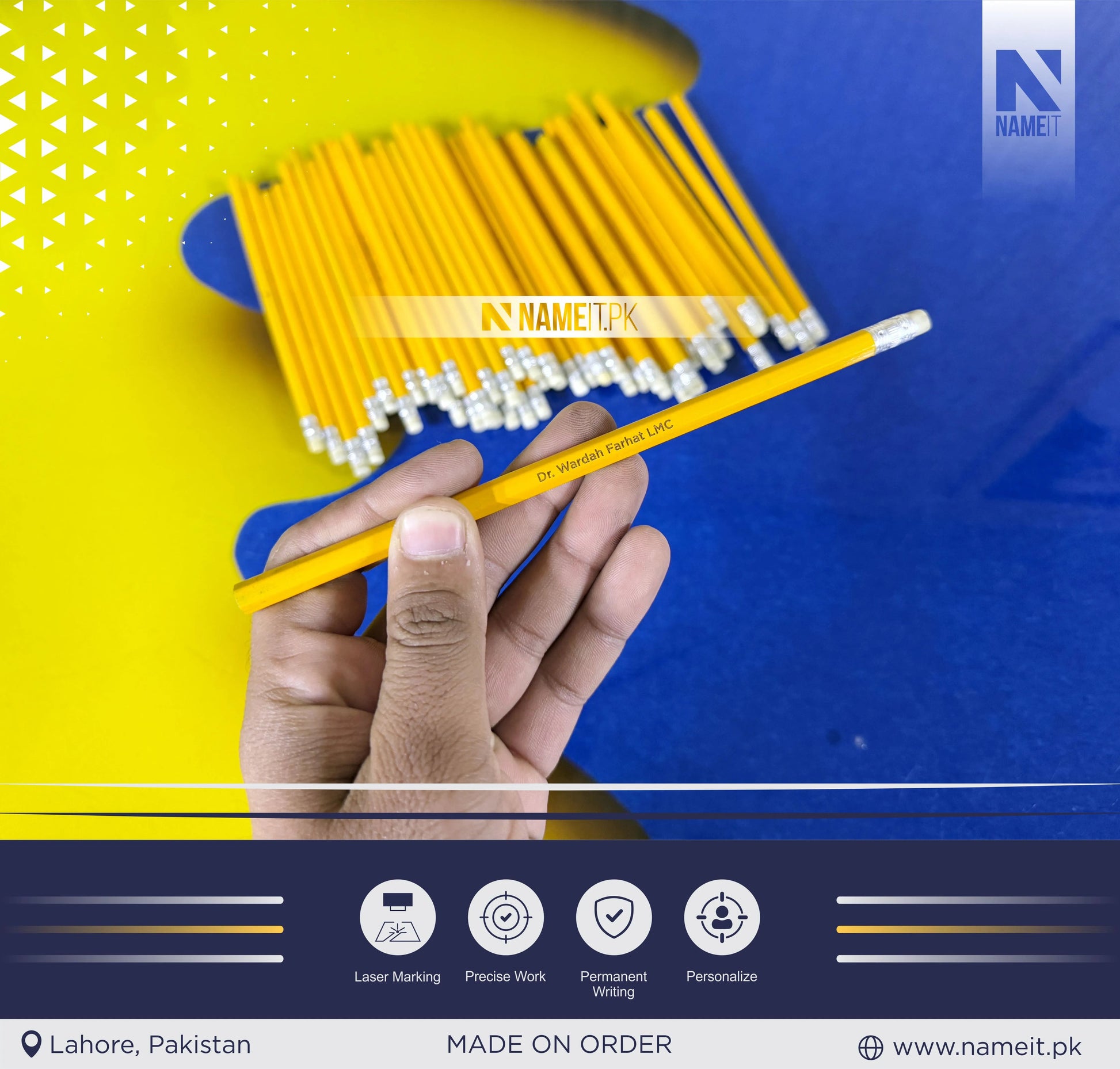 Personalized pencils,custom name pencils, school supplies, teacher gifts, pencils with names, back to school gifts, student gifts,best gifts NAMEIT PAKISTAN
