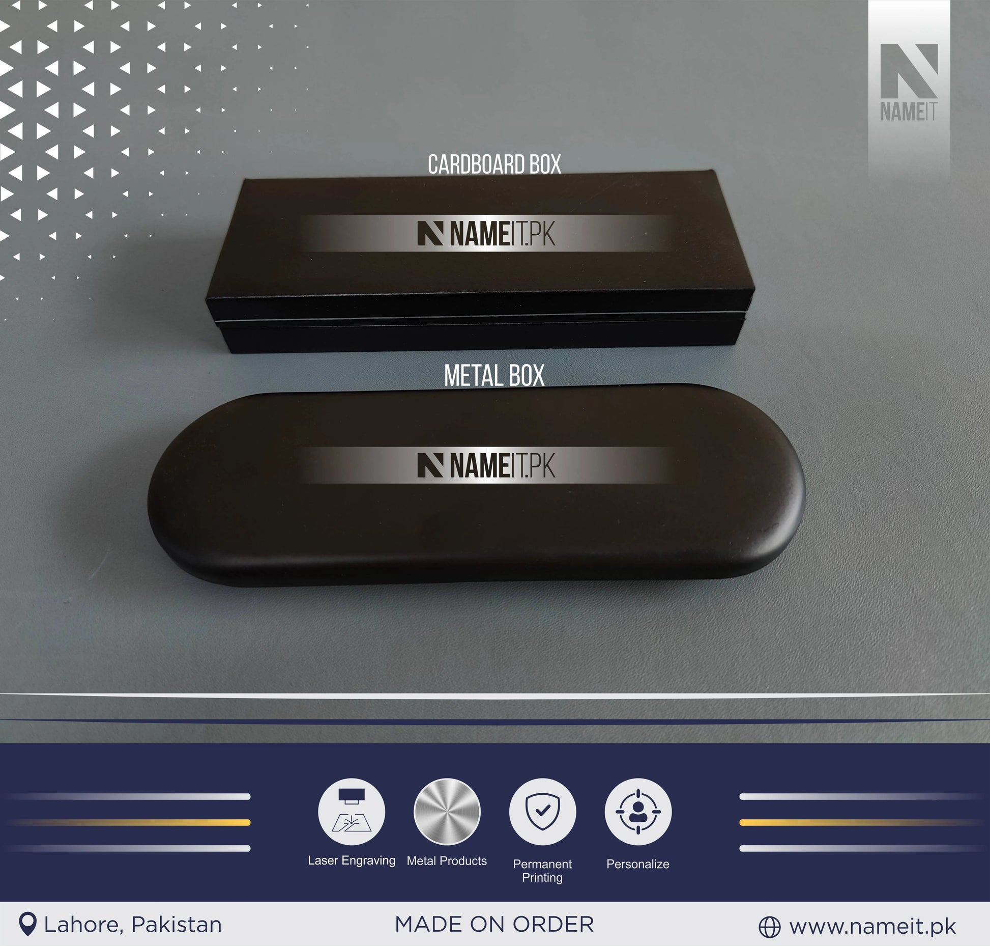 Custom High-Quality Metal Gel Pen, 0.7mm Blue Ink, Ball Point, Business Signature, Calligraphy Practice, Pocket Clip, Electroplated Baking Paint NAMEIT PAKISTAN