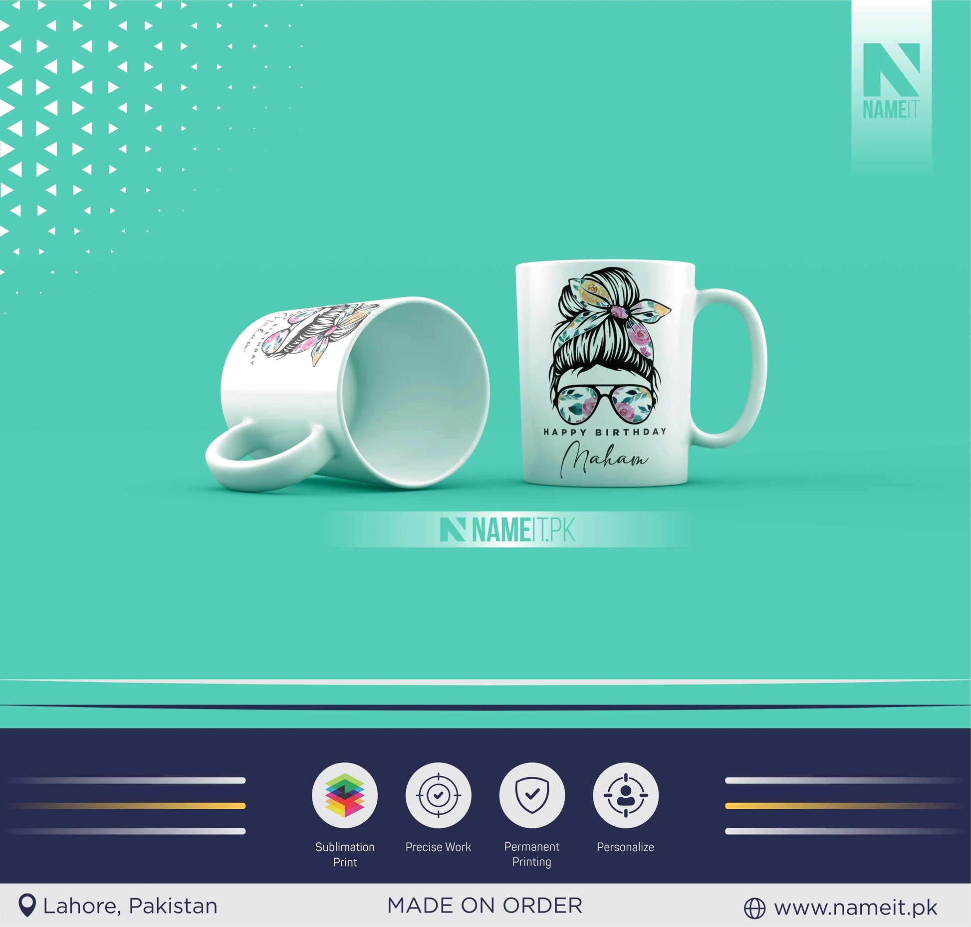 Mug, Customize Mug, Birthday Gift Specially Made For Girls NAMEIT PAKISTAN