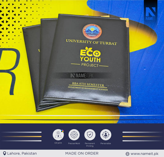 Custom PU Leather Certificate Folder with Logo | Premium A4 Certificate & Diploma Presentation Folder | Personalized Corporate Document Holder