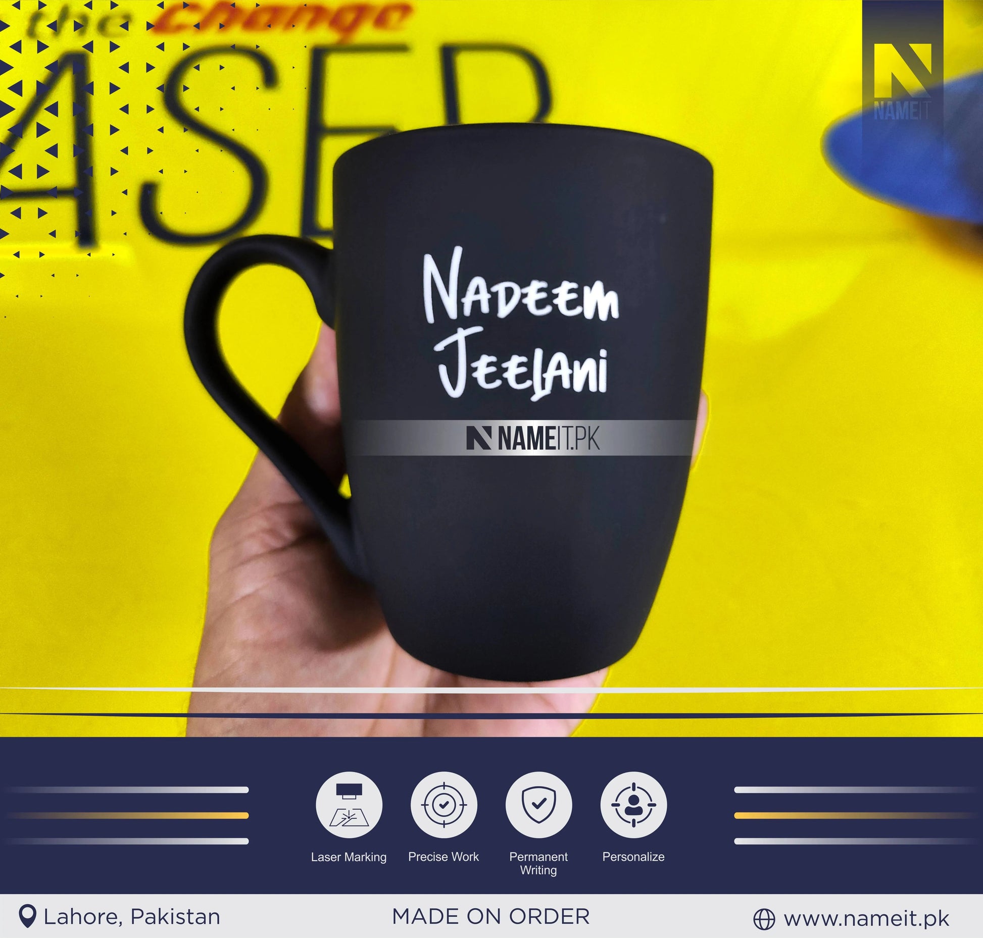 Mug, Custom Mug, Velvet Mug, Name & Quote, Coffee Mug Personalized Gift, Personalized Company Mug Engraved Mug, Employee Appreciation Gifts NAMEIT PAKISTAN