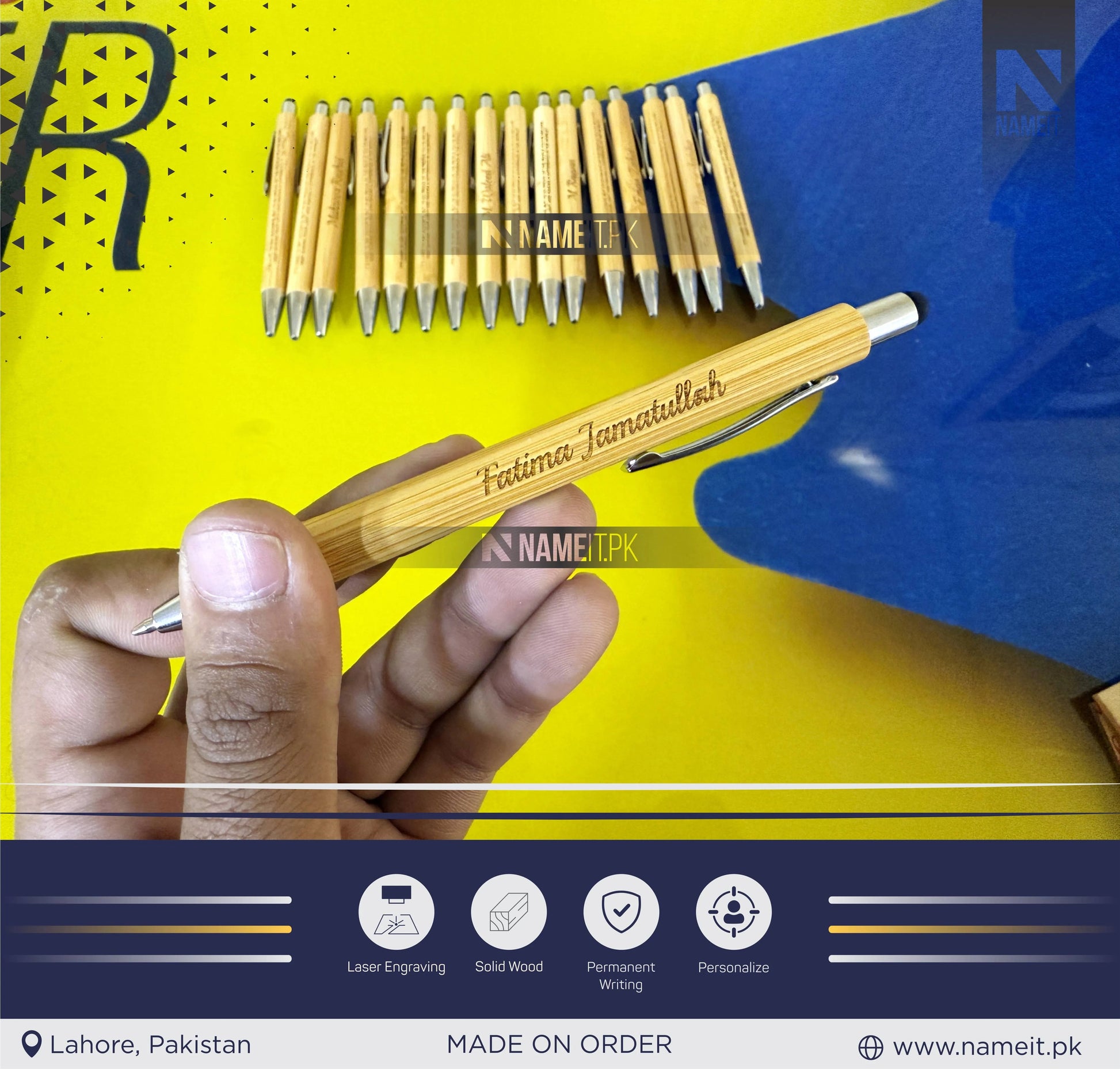 Personalized Pen, Perfect for Long-Lasting Advertisement Of Company, Your Name , Logo NAMEIT PAKISTAN