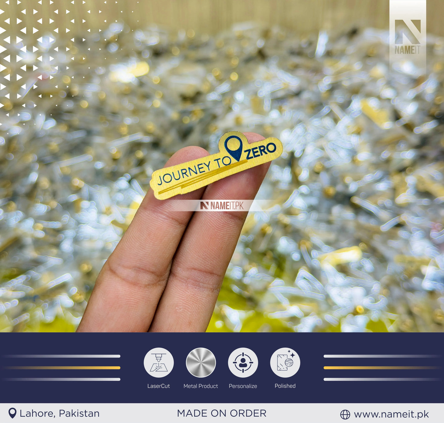 Lapel Pin, Custom Metal Lapel Pin with UV Digital Printing & Butterfly Clutch – Personalized Logo Badge for Corporate Branding, Employee Recognition, Events, Schools, Promotional Giveaways & Business Merchandise
