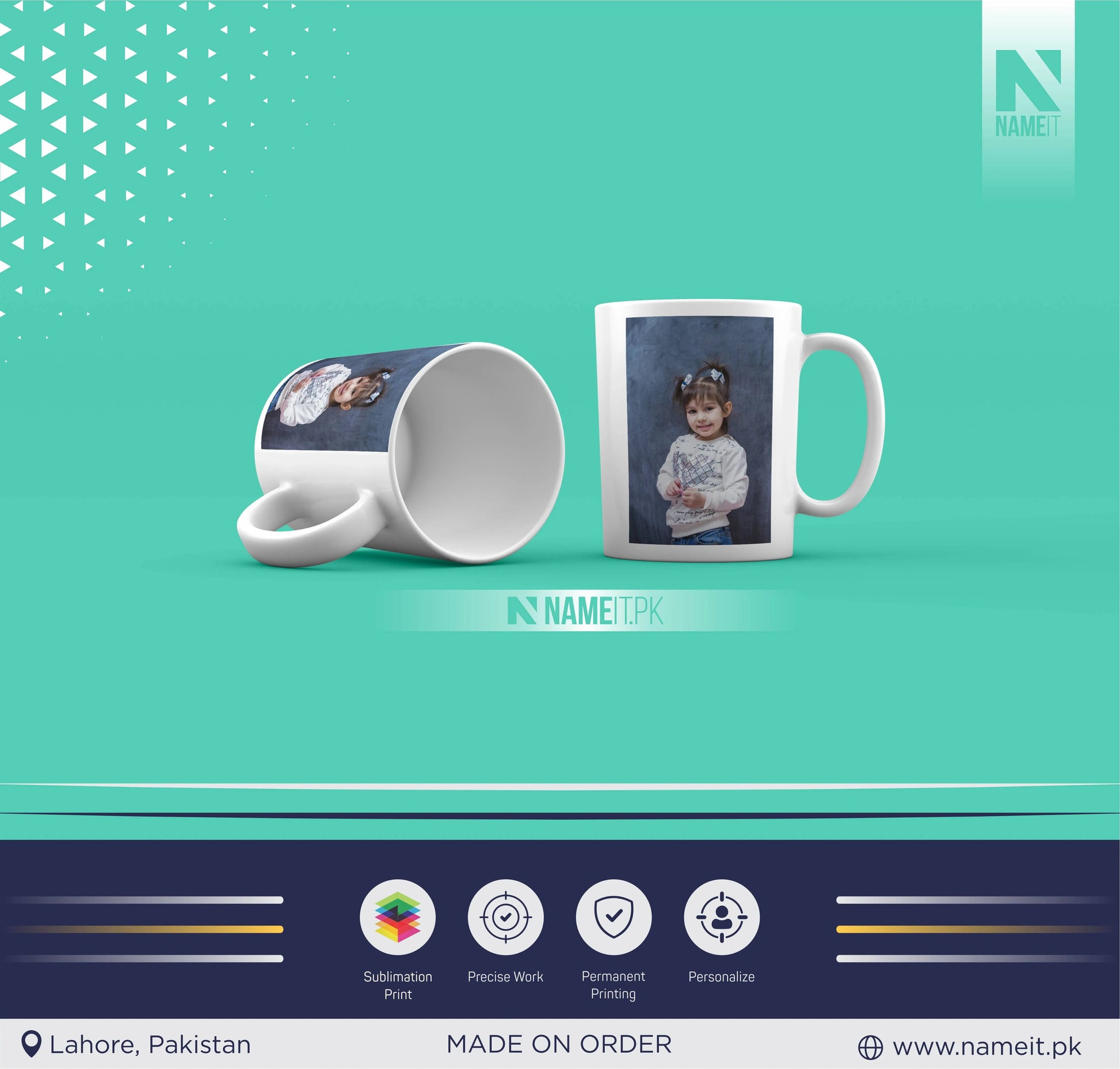 Mug, Customize Mug With Picture – Custom Coffee Cup – Unique Memory Keeper, Perfect Gift NAMEIT PAKISTAN