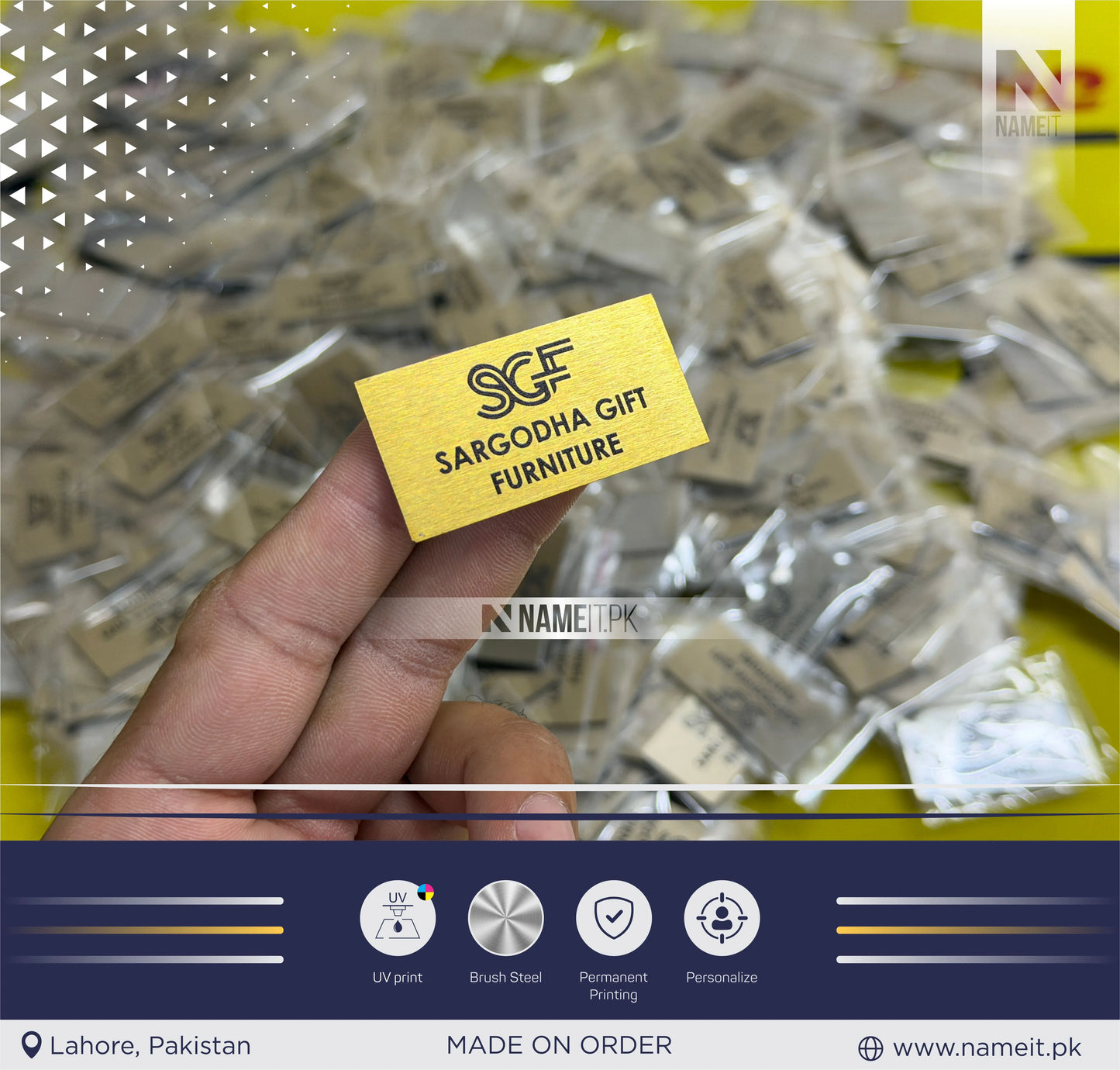 Industrial Product Tag, Furniture Tags, Custom UV Printed Steel tag, Machine Metal tag, Custom Machine Labels, Instruction Tags, Printed Tag