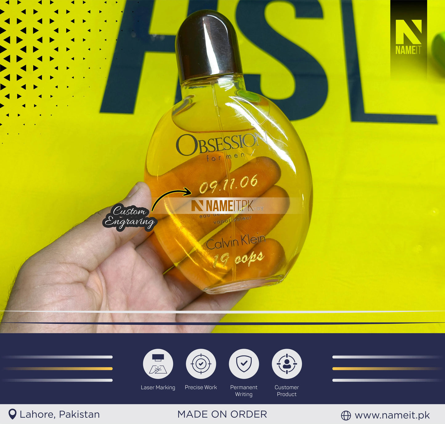 Perfume Bottle – Custom Your Perfume Bottle with Name, Message, or Date | Perfect Gift for Birthday, Anniversary & Special Occasions