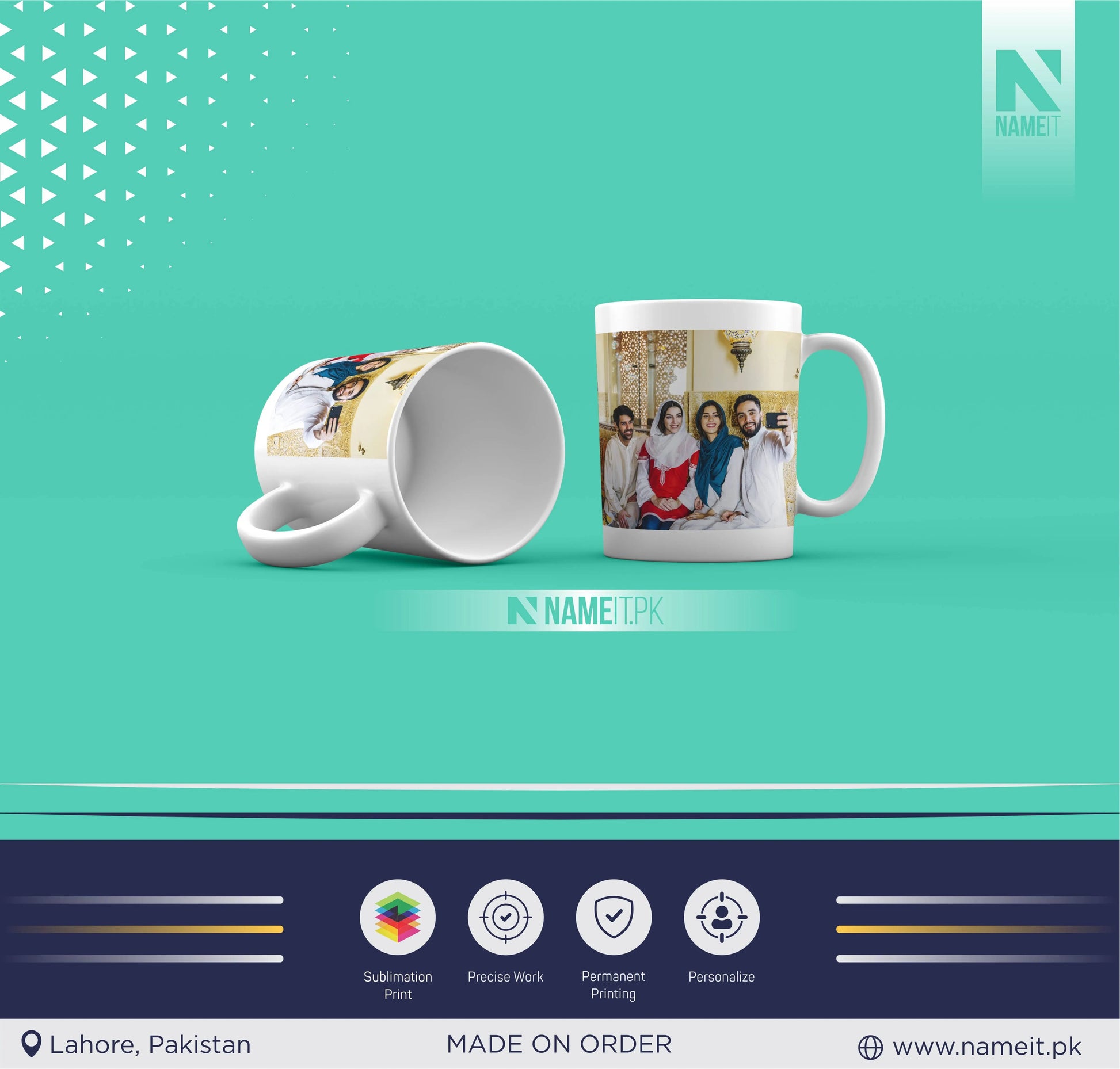 Mug, Customize Mug With Picture – Custom Coffee Cup – Unique Memory Keeper, Perfect Gift NAMEIT PAKISTAN