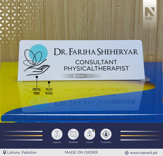 Doctor Desk Name Plate,Consultant Physicaltherapist, Medical Student Gift Graduation,Name Desk Plaque,Custom