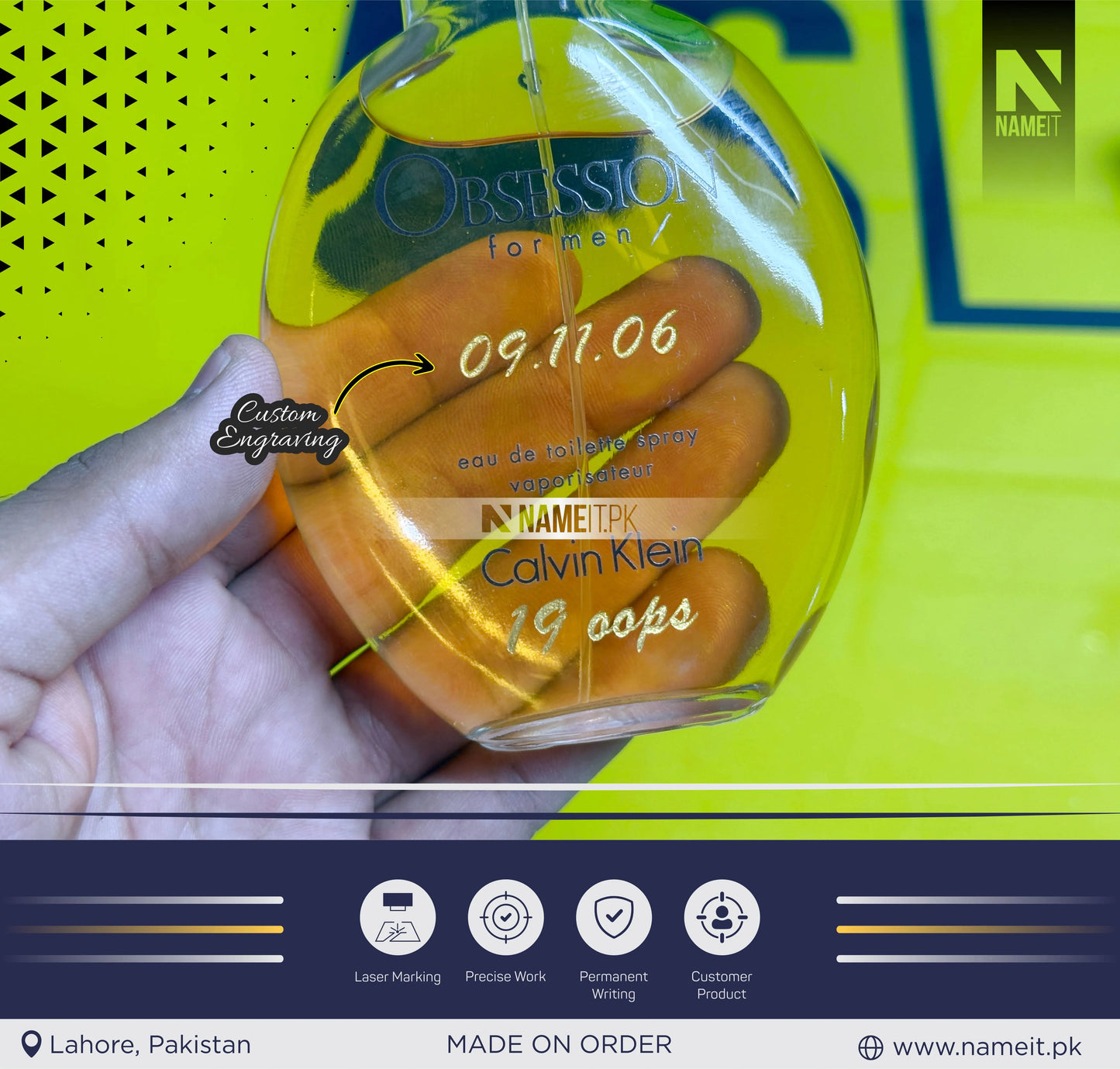 Perfume Bottle – Custom Your Perfume Bottle with Name, Message, or Date | Perfect Gift for Birthday, Anniversary & Special Occasions