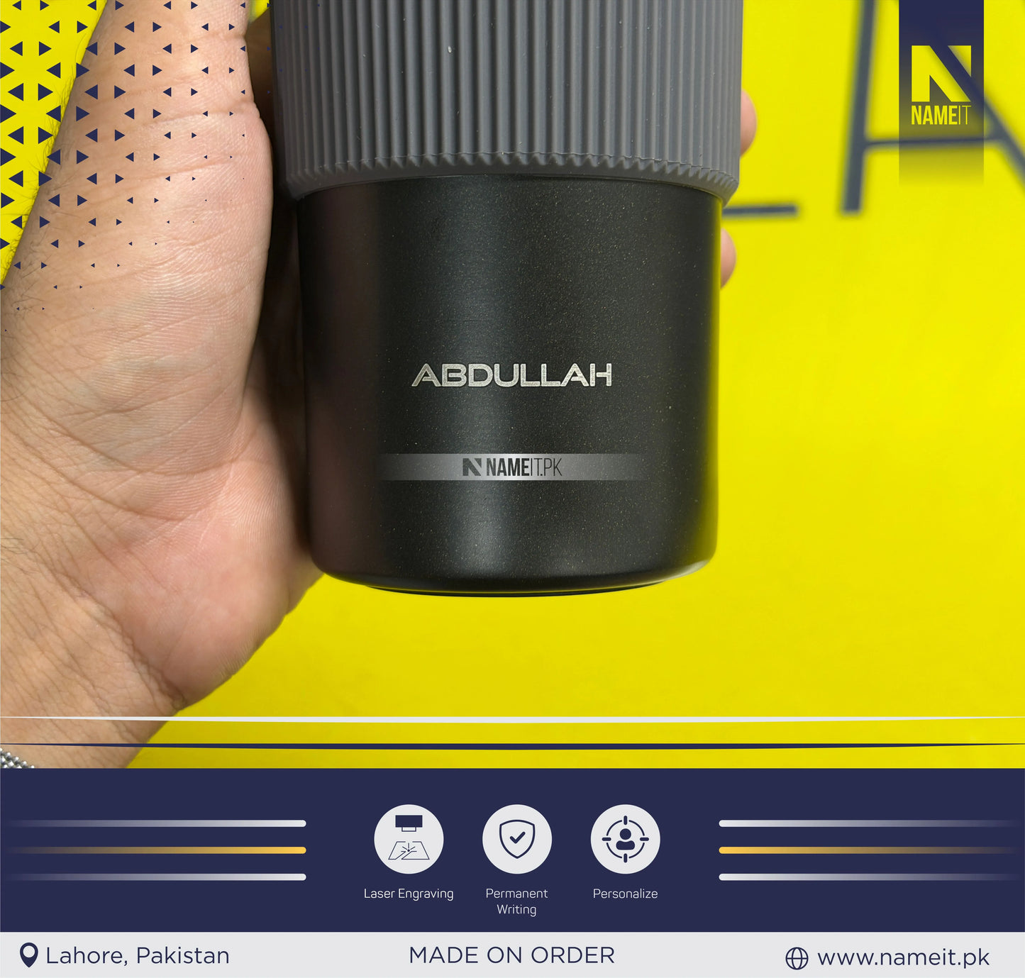 Coffee Tumbler, Personalized Laser Engraved Stainless Steel Travel Mug – Premium Insulated Coffee Tumbler with Custom Name