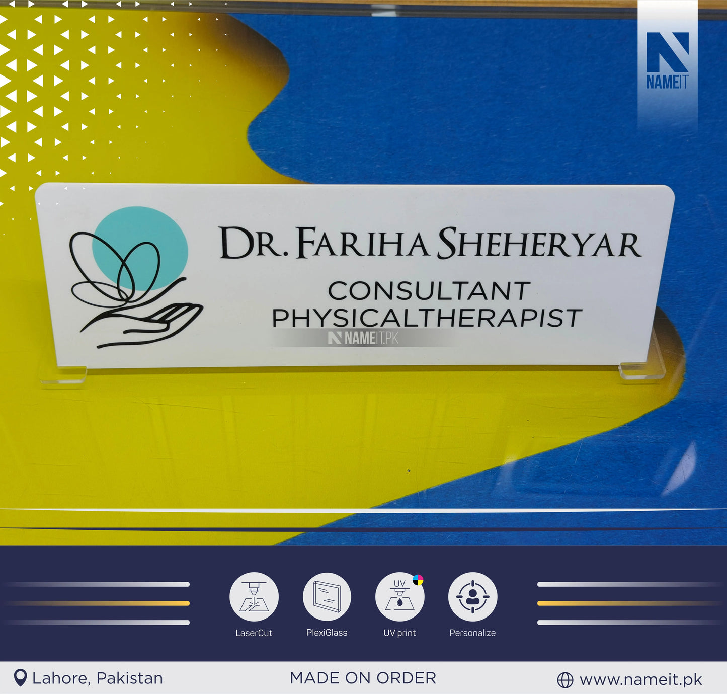 Doctor Desk Name Plate,Consultant Physicaltherapist, Medical Student Gift Graduation,Name Desk Plaque,Custom