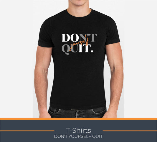 TShirt, DONT QUIT, Elegant Custom Polo T-Shirts - Vibrant Color Logos for Corporate, Sports Teams, Golf Events, Personalized Logo for Stylish Casual Wear