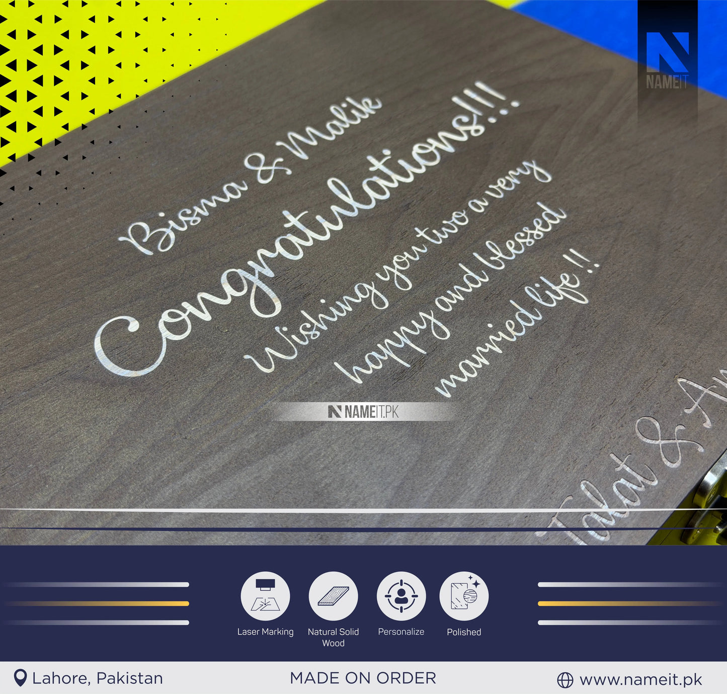 Gift Box, Personalized Keepsake Box | Valentine's Day Gift | Wedding Gift | Engagement Gift | Anniversary Gift | Memory Box | Gift for Couples | with Names