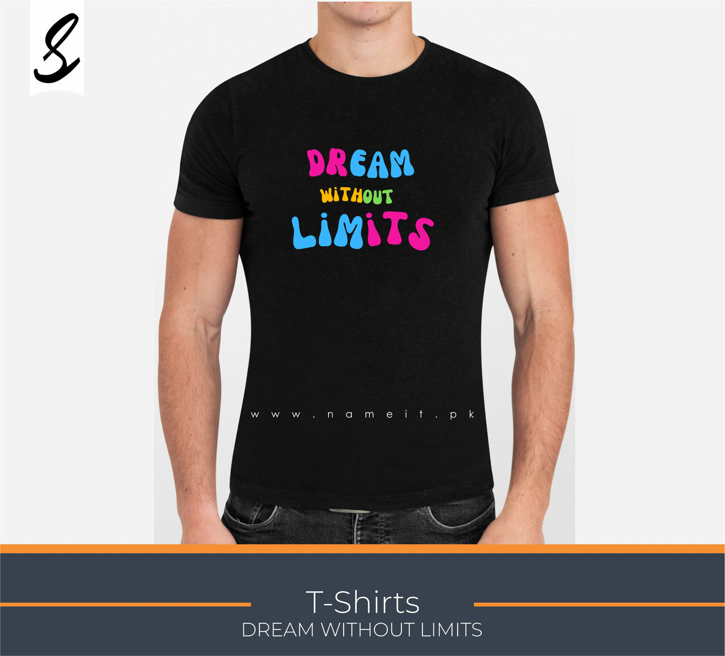 TShirt, Dream Without LImited, Elegant Custom Polo T-Shirts - Vibrant Color Logos for Corporate, Sports Teams, Golf Events, Personalized Logo for Stylish Casual Wear