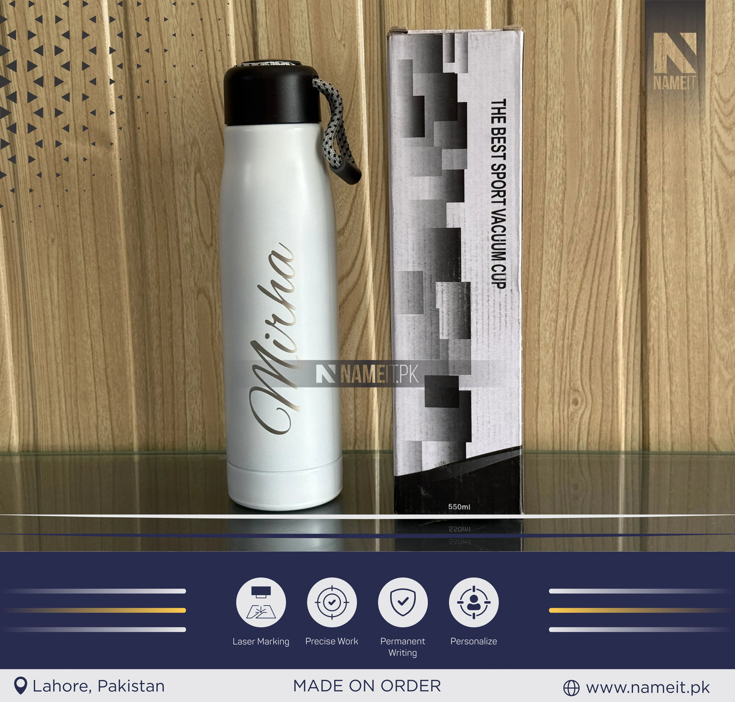 Stainless Steel Insulated Hot n Cool Water Bottle, Hydro Insulated Thermal Flask, Thermos Coffee Travel Mug, Double Walled Metal Tumbler, Keeps Cold And Hot