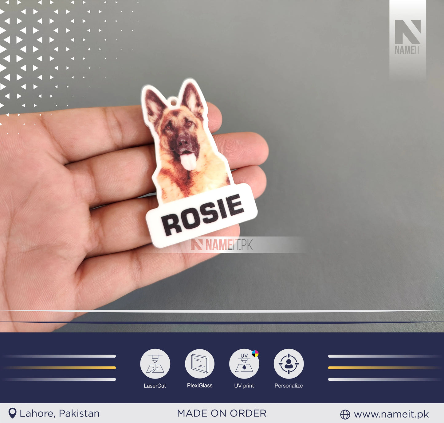 Custom Pet Tags Using Pet Photo + Name Dog ID Tags Name Dog Tag Pet ID Tags Personalized Dog Tags Cat ID Tags Dog Tags for Collars Cat Tag NAMEIT PAKISTAN
