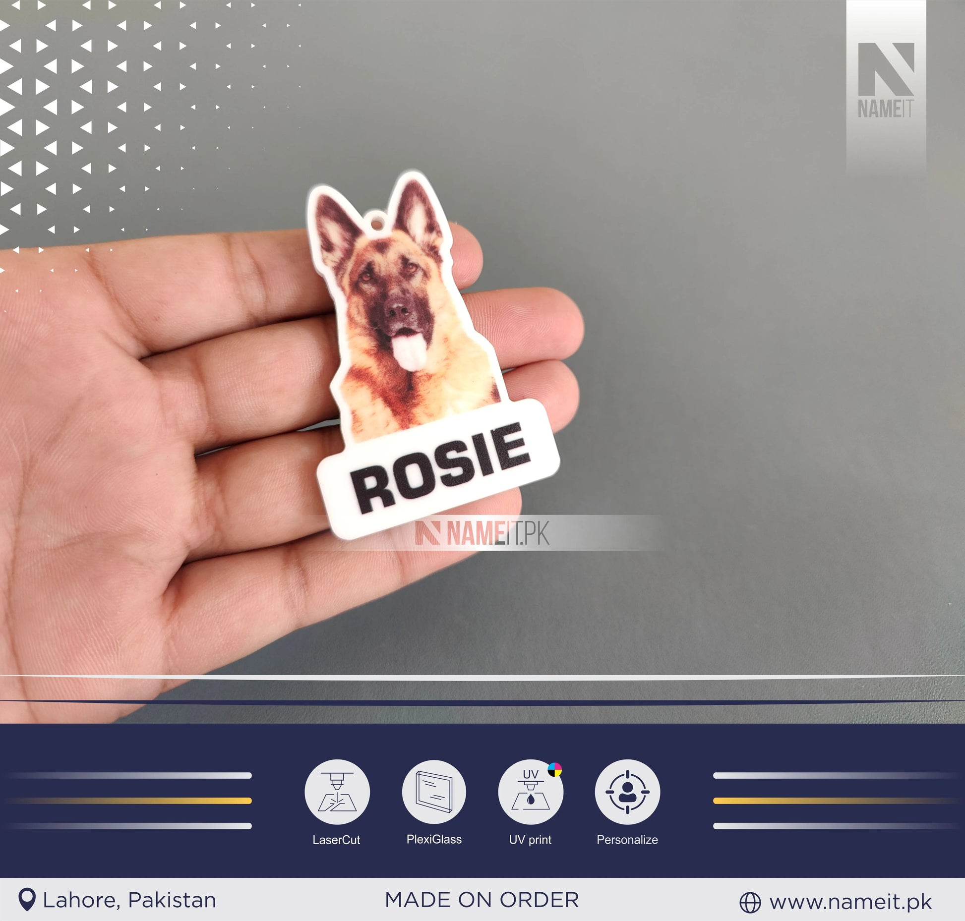 Custom Pet Tags Using Pet Photo + Name Dog ID Tags Name Dog Tag Pet ID Tags Personalized Dog Tags Cat ID Tags Dog Tags for Collars Cat Tag NAMEIT PAKISTAN