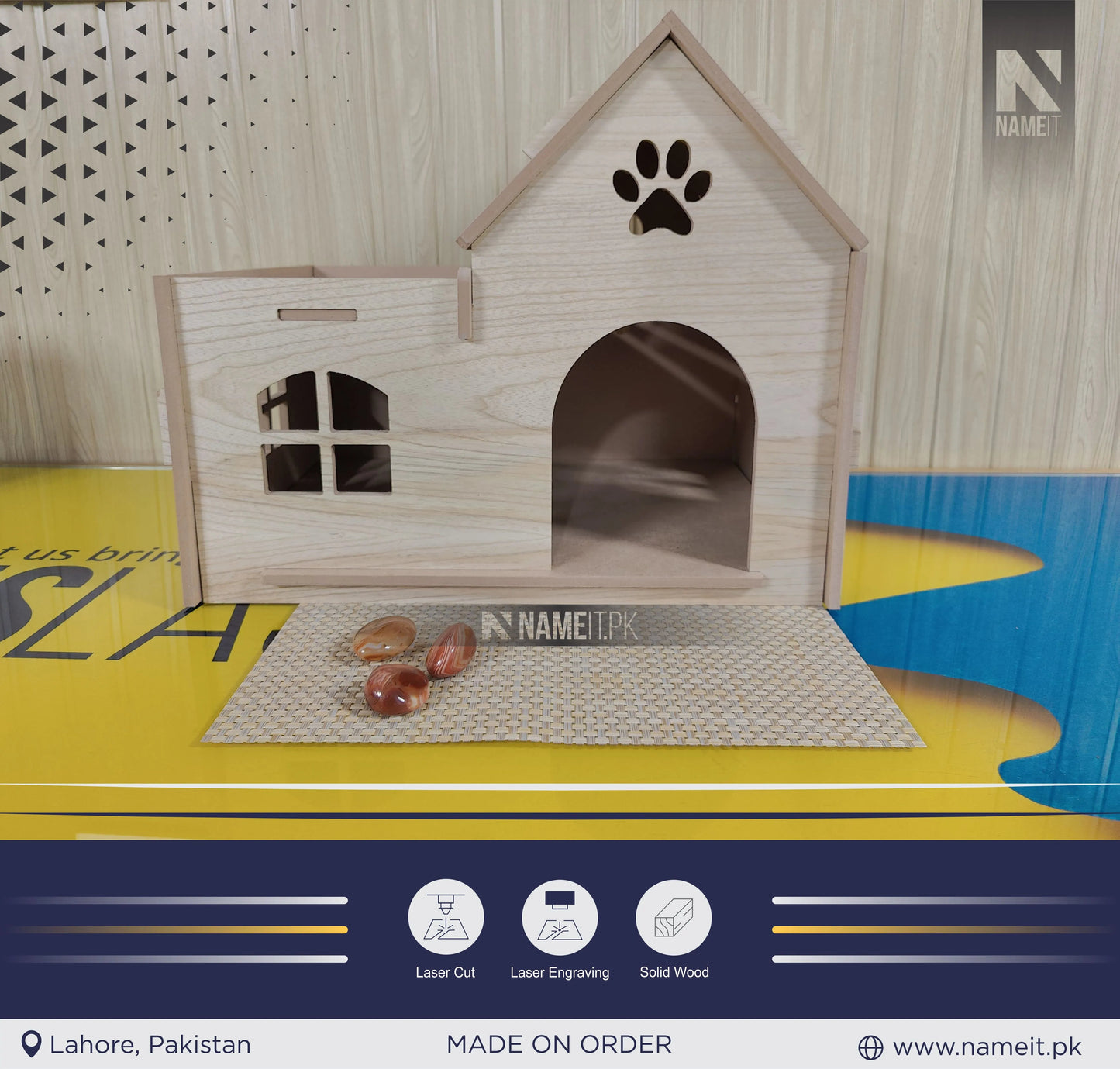 Cat Home, Custom Bungalow Cat House, Modern Cat House, Indoor cat Castle, Cat Furniture, Extra Large Cat House, Cat Bed, NAMEIT PAKISTAN