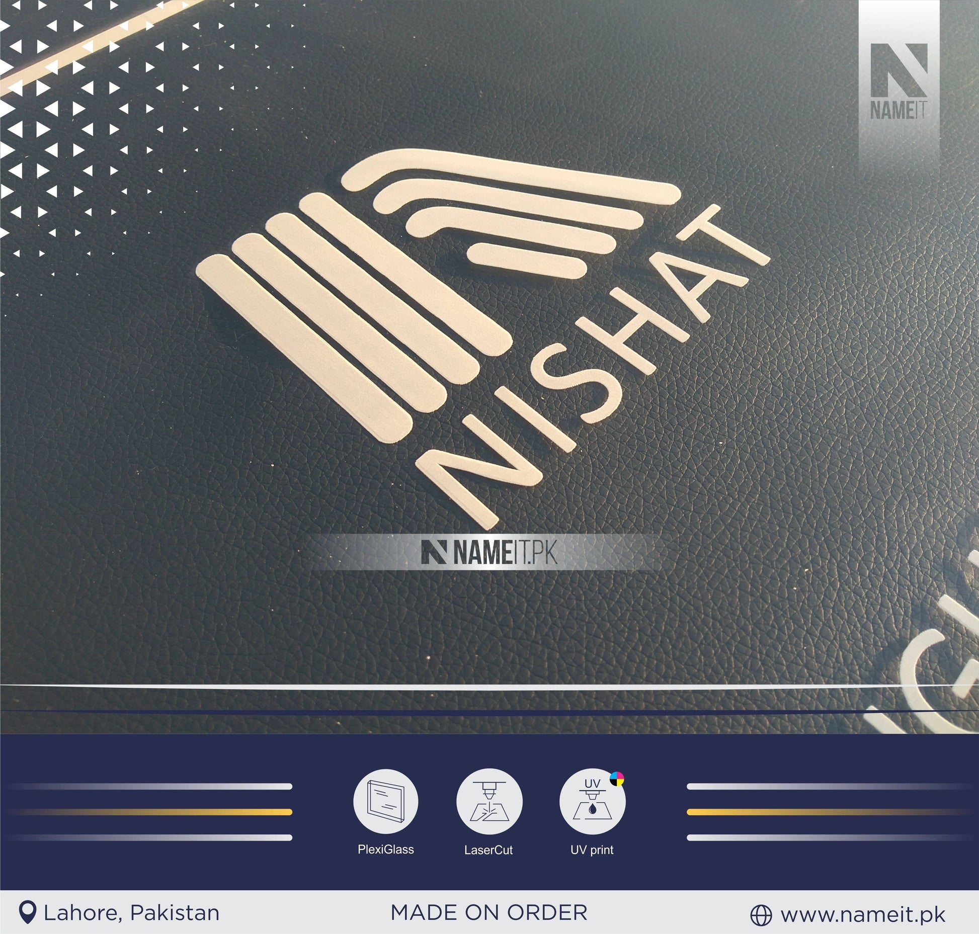 Custom inauguration Plate Printed, Opening Ceremony Plaque NAMEIT PAKISTAN