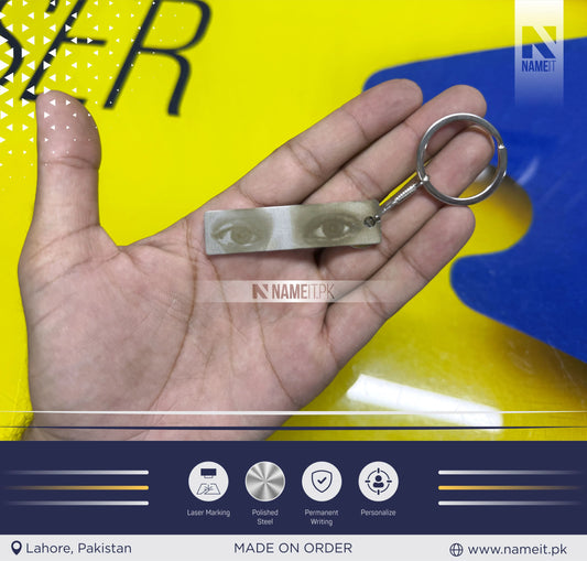 Personalized Eye Keychain, Custom Keychain, Eye Photo Keychain, Custom Keychain. Message Us the Photo of your Eyes!