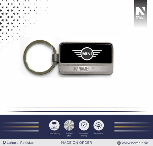 Personalized Metal Keychain, Business Logo, Name, Custom Marketing Business Merchandise, NAMEIT PAKISTAN