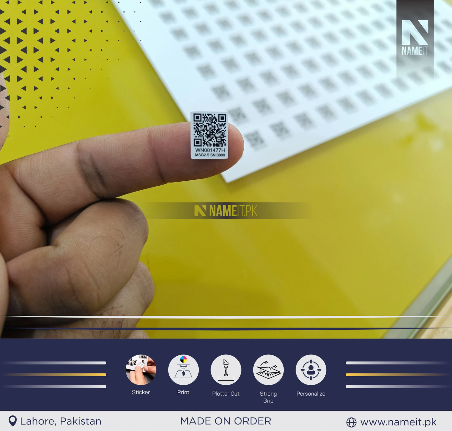 Sticker, Custom Logo Stickers for Business Branding - Personalized Die/Plotter Cut Photo Stickers with Your logo or Text - Custom Labels for Party Favors