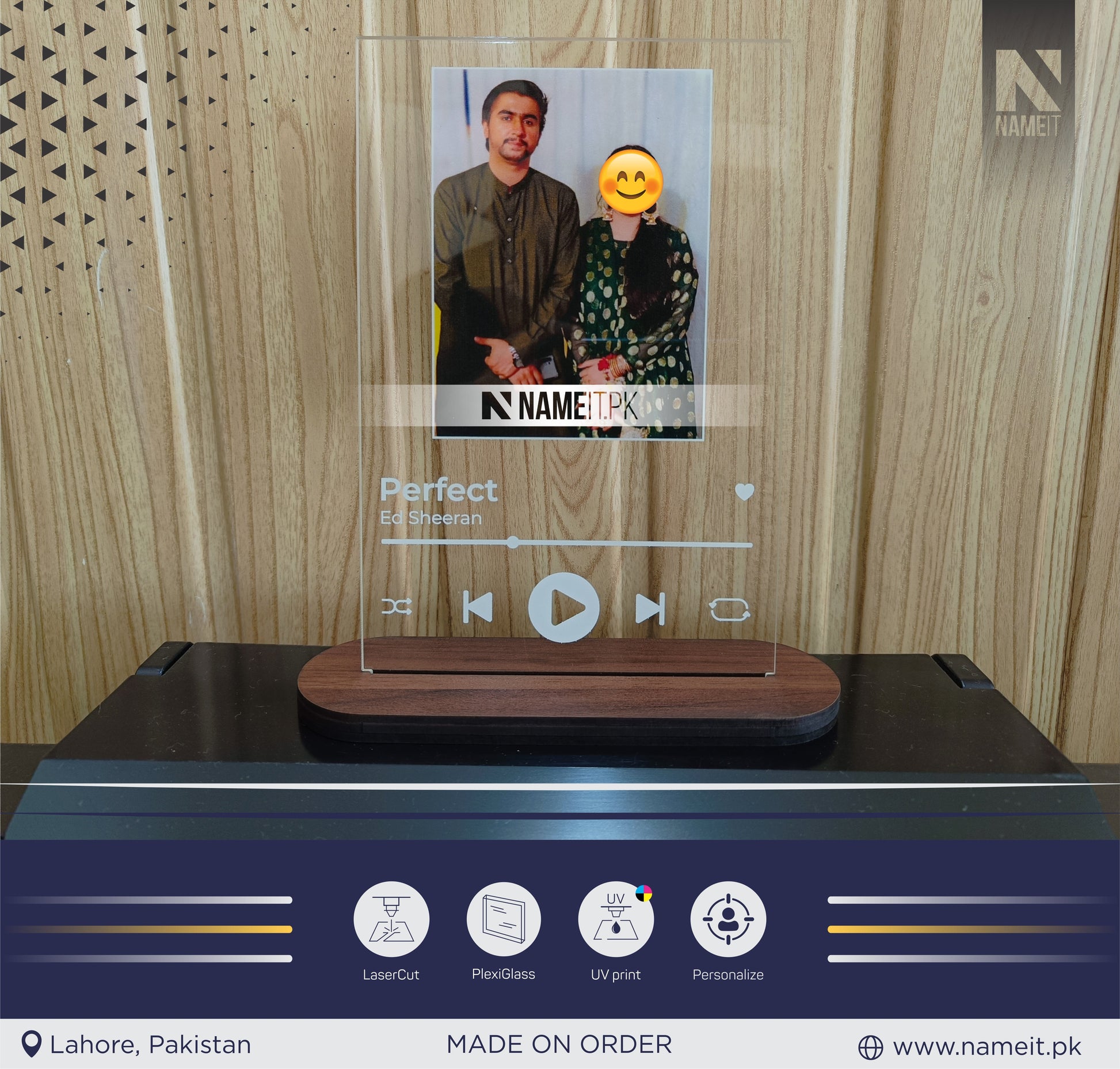 Personalized Photo Night Light, Custom Photo Couple LED Light, Photo Lamp Gift NAMEIT PAKISTAN