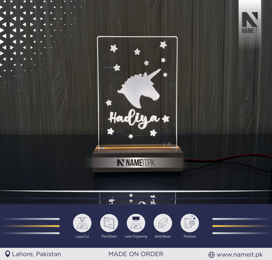 Unicorn Night Light | Personalised Night Light | Nursery Decor | Led Light | Kids Gift | Children's Nightlight | Unicorn Nightlight