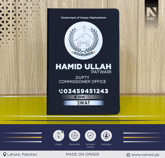 Diary, Police Diary Printed, Customize Diary For Commissioner Officers - Congratulations Officer Gift - Government of Khyber Pakhtunkhwa - New  Officer Gift - New Job Gift - Police