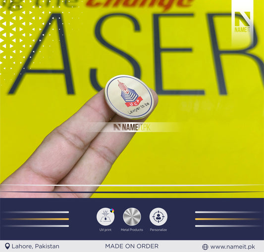 Custom Printed Magnatic Round badges | Personalized Printed Employee Office Name badges | Name Metal Badges | Student Name badges | Nurse Name badges With Magnet
