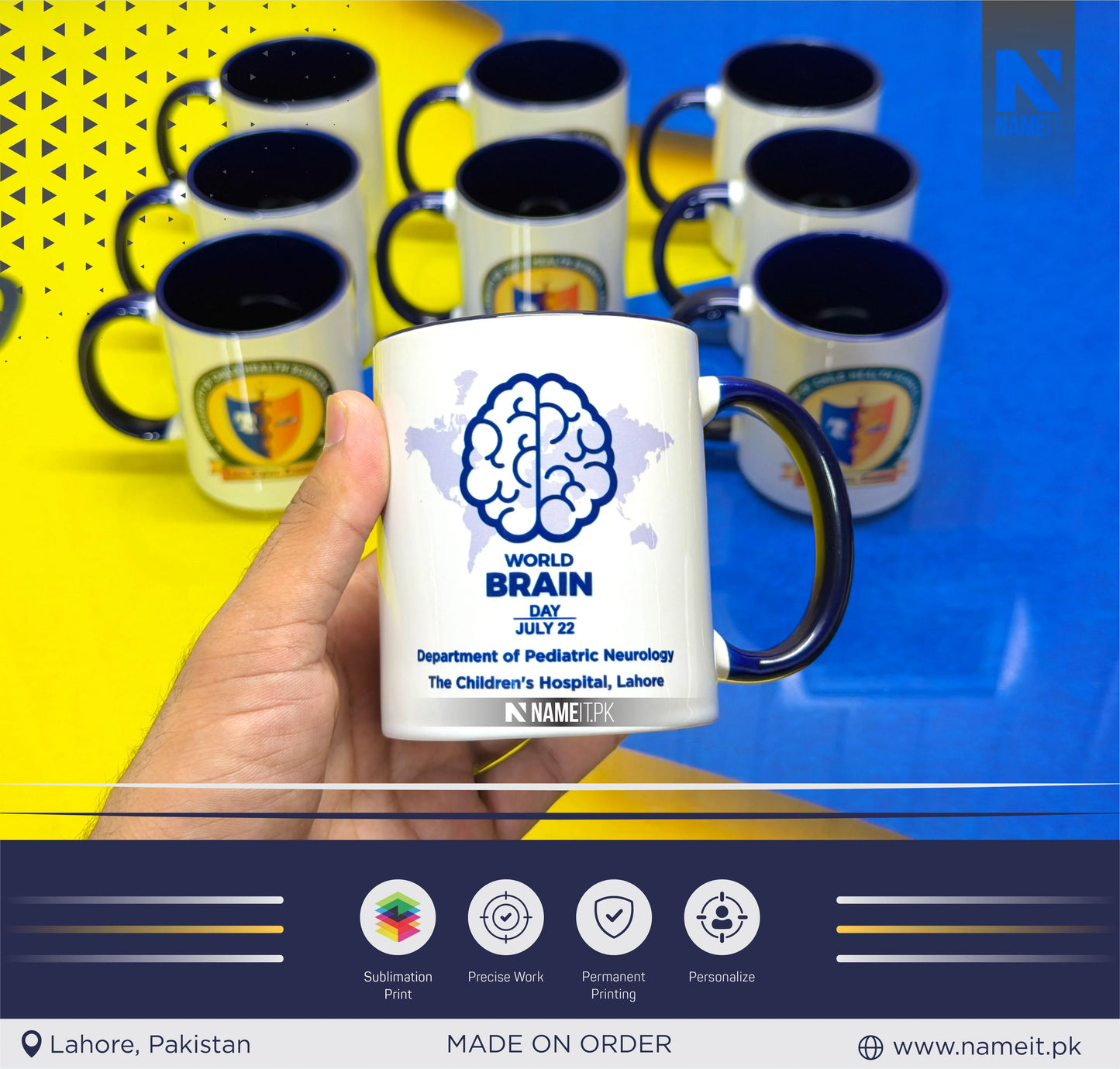 🏆 Premium Customized Ceramic Coffee Mug with Logo Printing ☕ | Corporate Gift | Sublimation Printed Mug 🎁