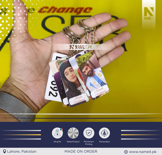 Metal Keychain, Custom Photo Keyring, Personalised Metal Keychain, High-Quality Printed Keyring, Gift for Birthday, Anniversary, Mother's day