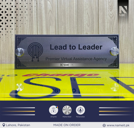 Name Plate, Business Logo Sign plate, Door Wall Sign, Custom Logo Metal Business Signage, Wall Hanging Business Office