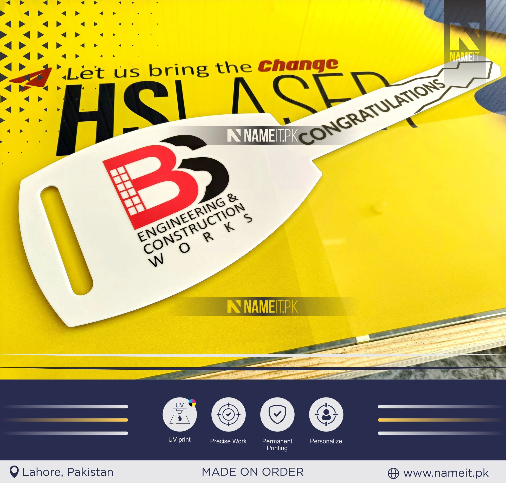 Custom Auto Key Award, Giant Car Key Prop, Car Sale Photo Prop, Custom Car Sales Marketing Prop, Car Dealership Photo Booth Prop, Car Sales Social Media Photo Prop NAMEIT PAKISTAN