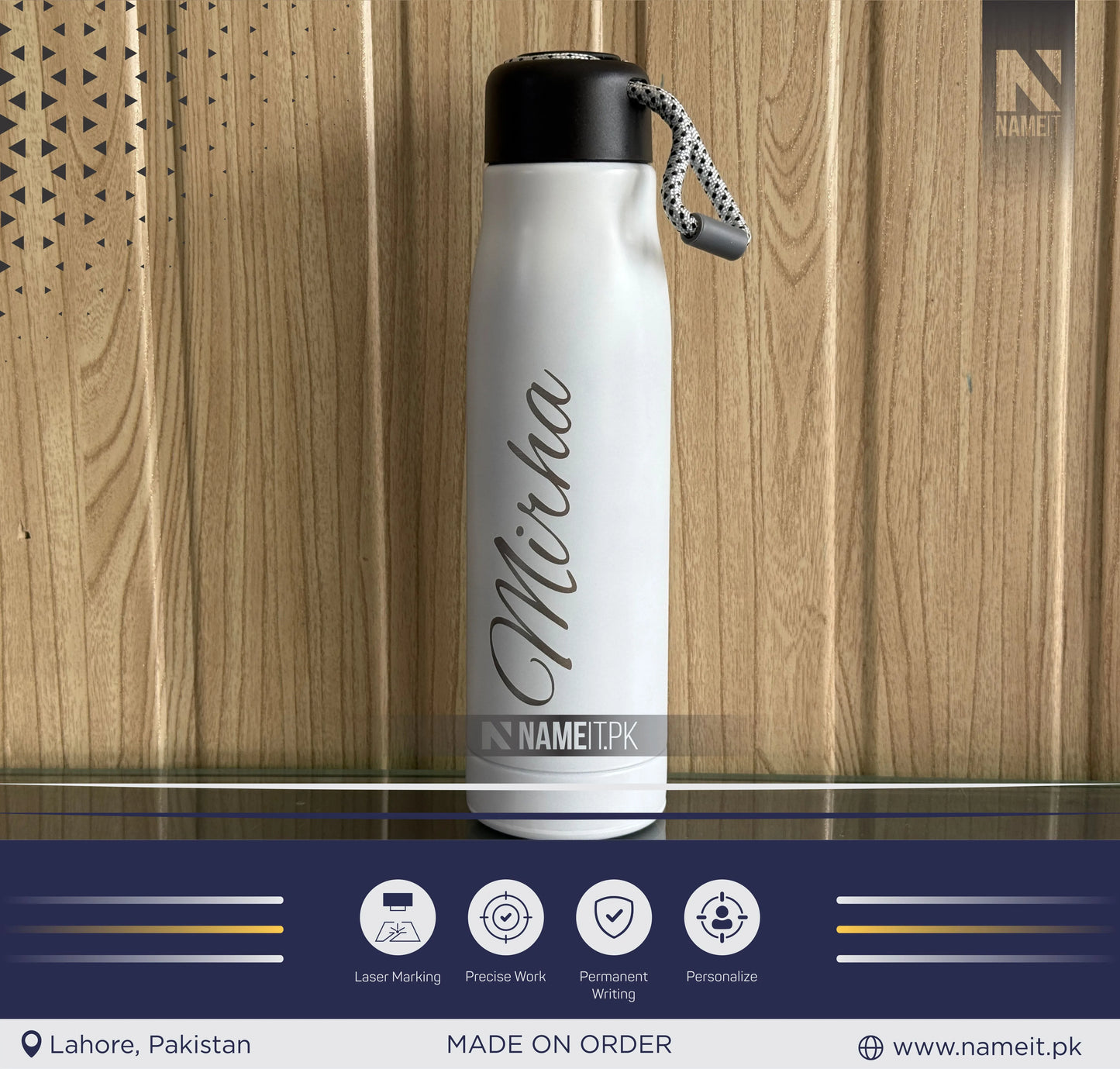 Stainless Steel Insulated Hot n Cool Water Bottle, Hydro Insulated Thermal Flask, Thermos Coffee Travel Mug, Double Walled Metal Tumbler, Keeps Cold And Hot