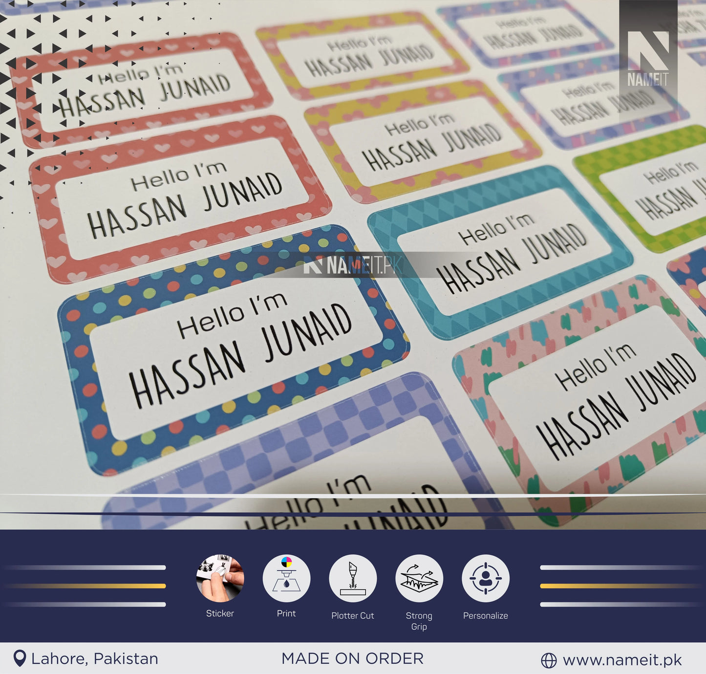 Sticker, Custom Logo Stickers for Business Branding - Personalized Die/Plotter Cut Photo Stickers with Your logo or Text - Custom Labels for Party Favors