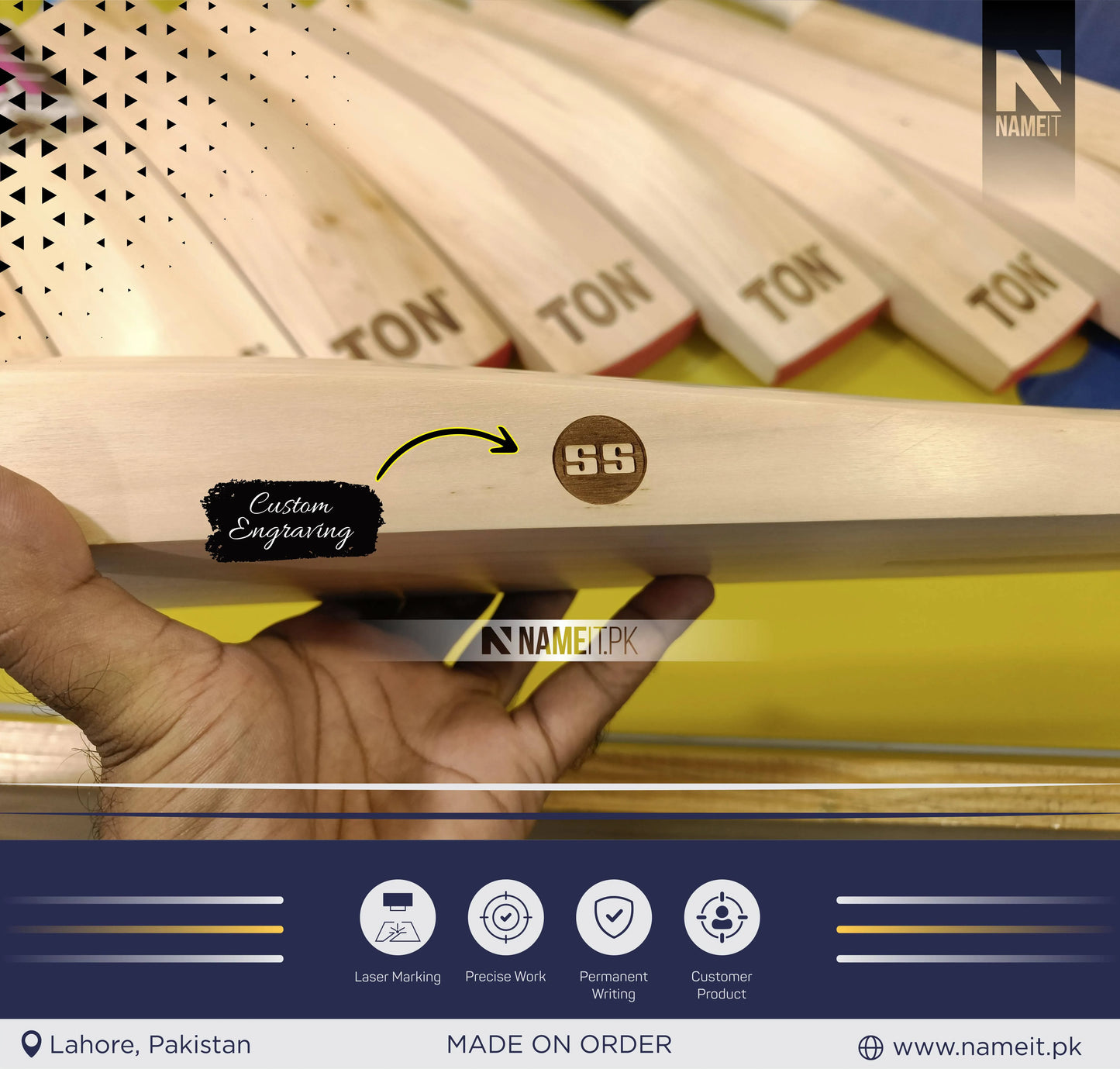 Cricket Bat – Custom Your Cricket Bat Set with Name, initial, or Date | Perfect Gift for Unique Sports Gift & Special Occasions