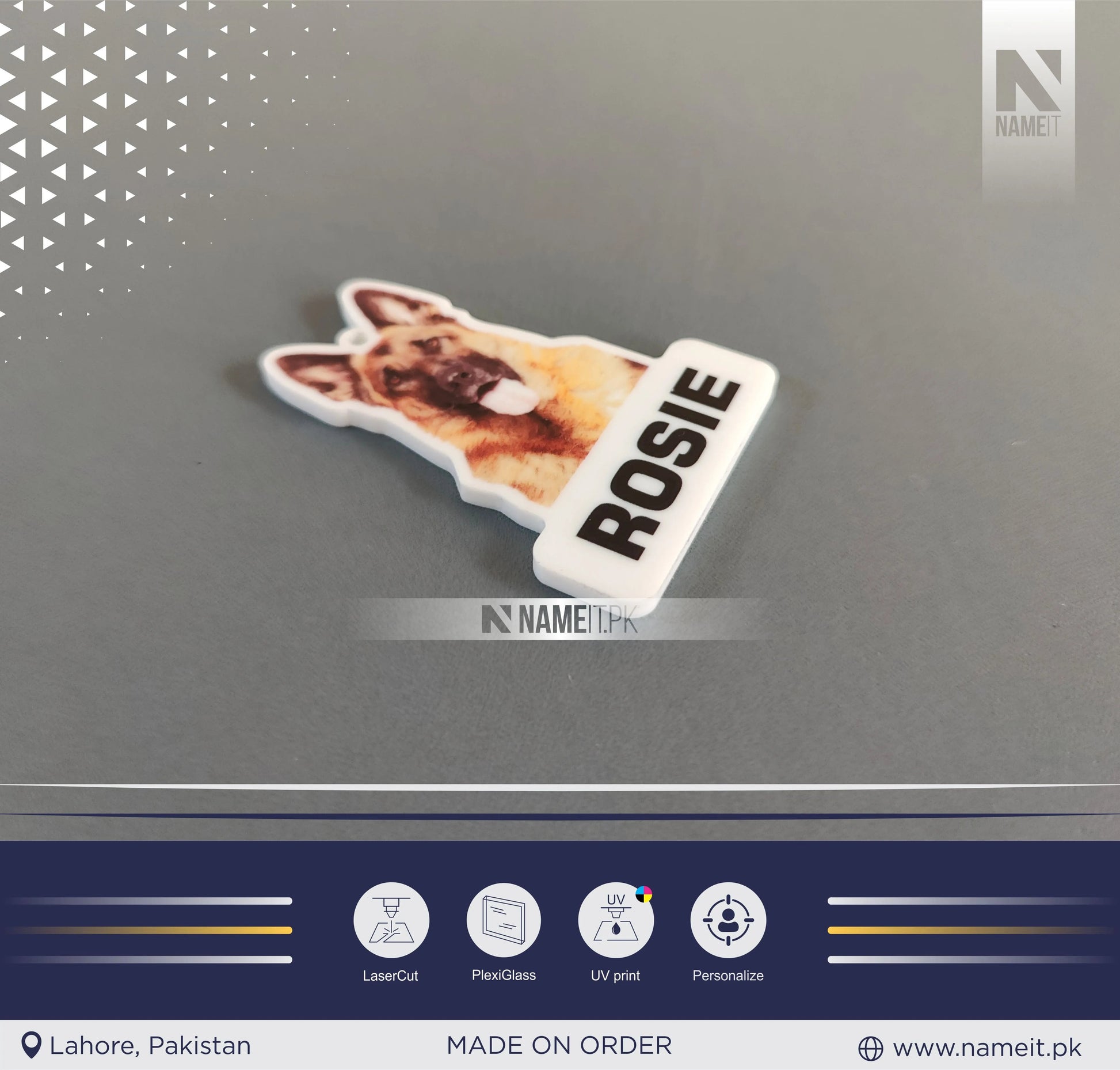 Custom Pet Tags Using Pet Photo + Name Dog ID Tags Name Dog Tag Pet ID Tags Personalized Dog Tags Cat ID Tags Dog Tags for Collars Cat Tag NAMEIT PAKISTAN