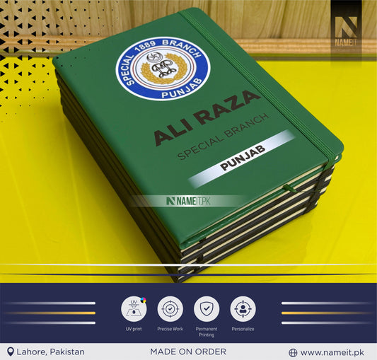 Diary, Custom Diary Printed, Customize Diary Special 1889 Branch Punjab - Congratulations Gift - Appreciation Gift - New Officer Gift - New Job Gift