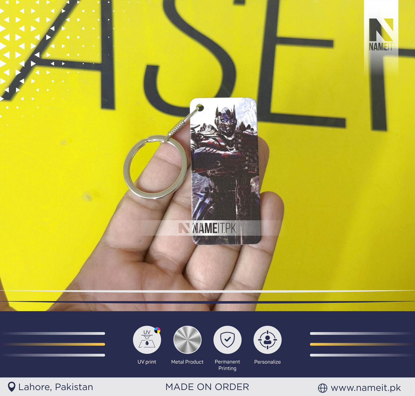 Keychain, Metal Keychain, Photo Keyring, Personalised Metal Keychain, High-Quality Printed Keyring, Gift for Birthday, Anniversary, Mother's day