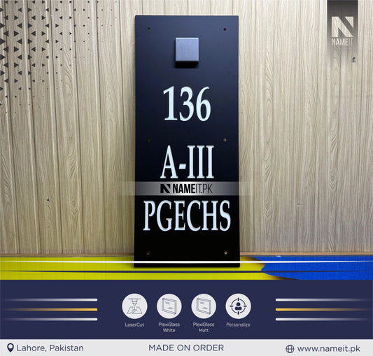 House Name Plate, House Name Sign Plaque Home Door Address House Decor Custom Home Name Plate Sign