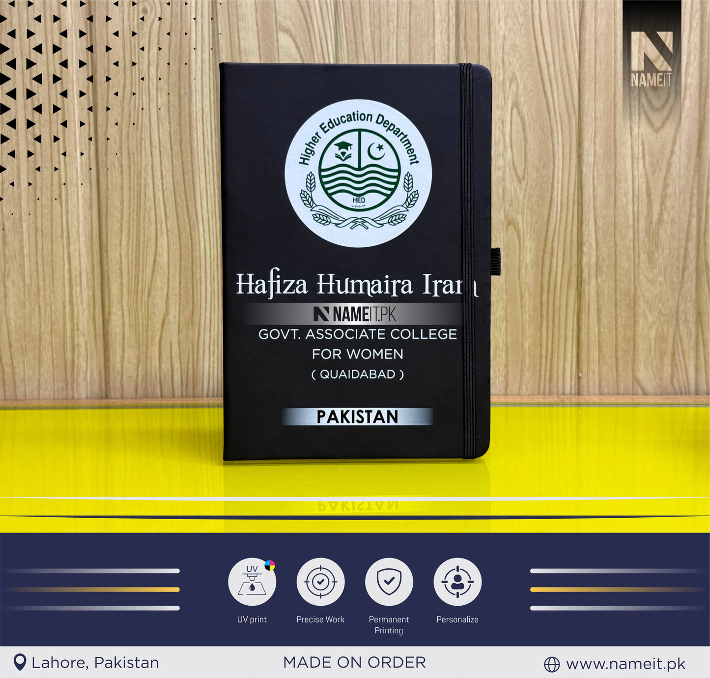Diary, Custom Diary Printed, Customize Diary For Higher Education Department-HED Punjab - Congratulations Gift - Government Officer Gift - Officer Gift - New Job Gift