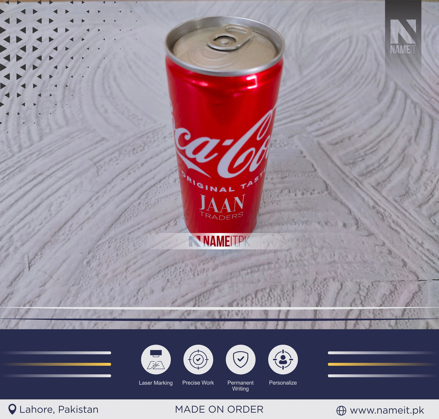 Custom Engrave Cold Drink Can , Unique Gift For Cold Drink Lover, Birthday Gift NAMEIT PAKISTAN
