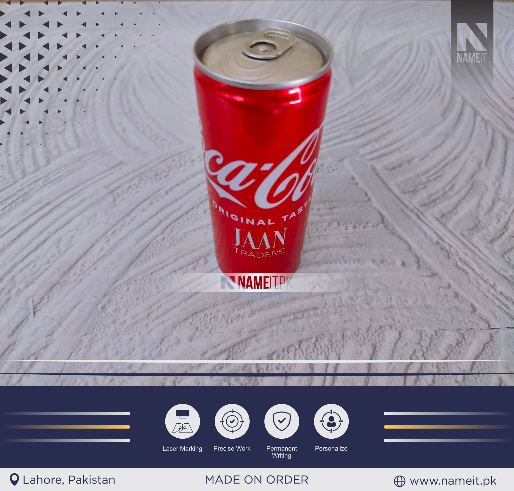 Custom Engrave Cold Drink Can , Unique Gift For Cold Drink Lover, Birthday Gift NAMEIT PAKISTAN