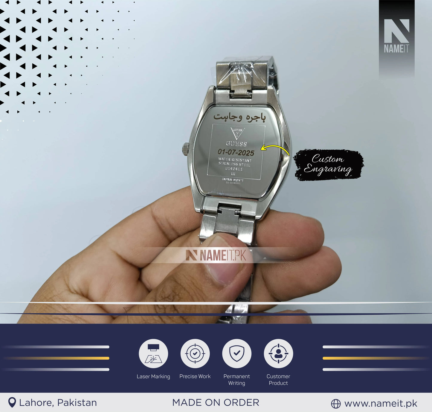 Wrist Watch – Custom Your Wrist watch with Name, initial, or Date | Perfect Gift for Birthday, Anniversary & Special Occasions