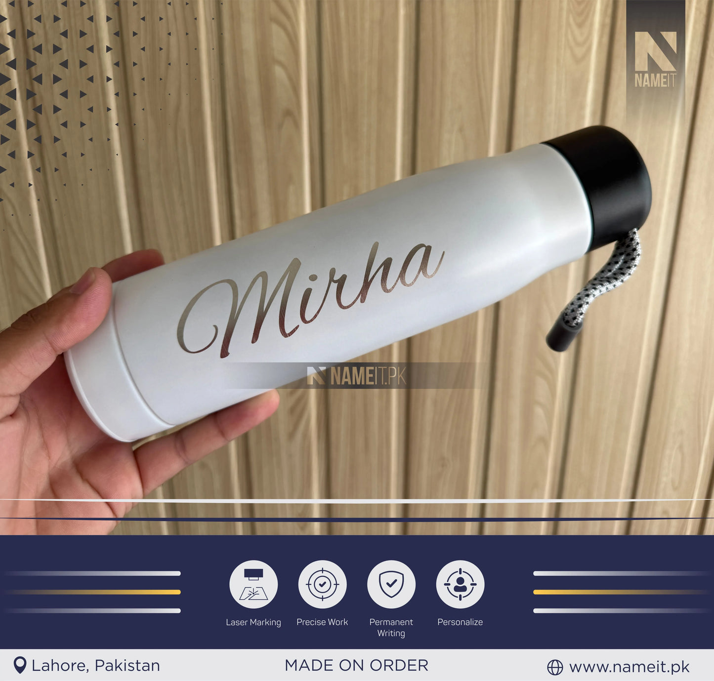 Stainless Steel Insulated Hot n Cool Water Bottle, Hydro Insulated Thermal Flask, Thermos Coffee Travel Mug, Double Walled Metal Tumbler, Keeps Cold And Hot