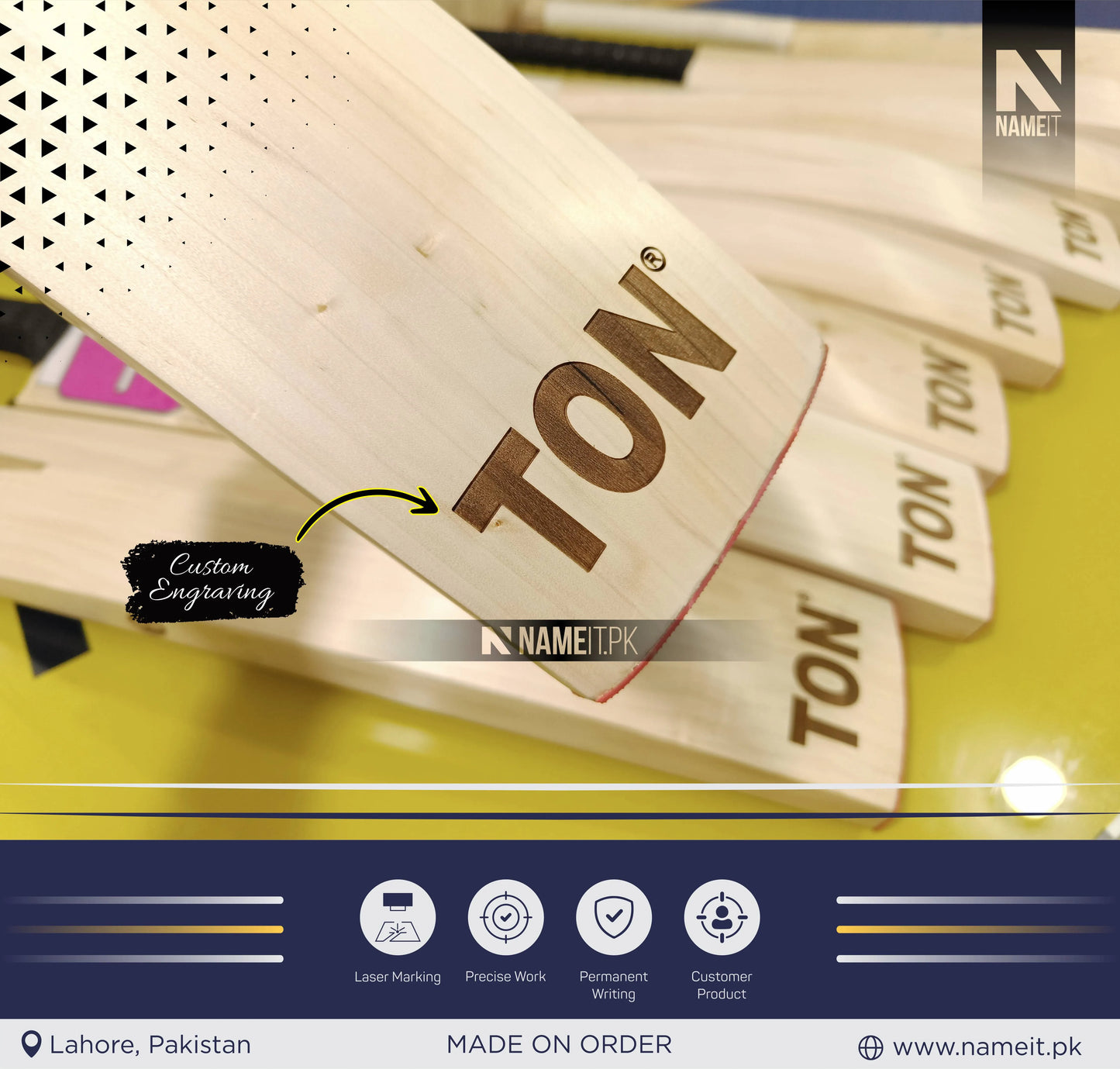 Cricket Bat – Custom Your Cricket Bat Set with Name, initial, or Date | Perfect Gift for Unique Sports Gift & Special Occasions